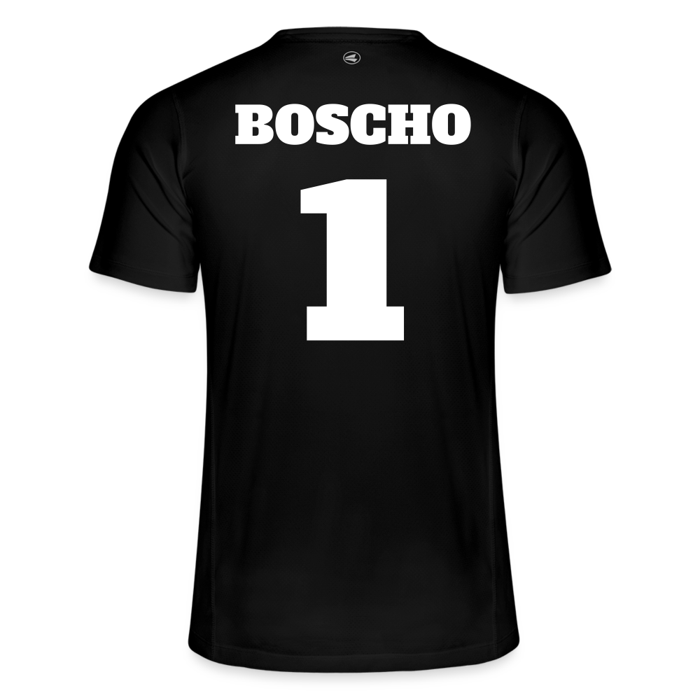 Boscho Kein Stress ® Männer Lauf T-Shirt Limited Edition JAKO - Schwarz