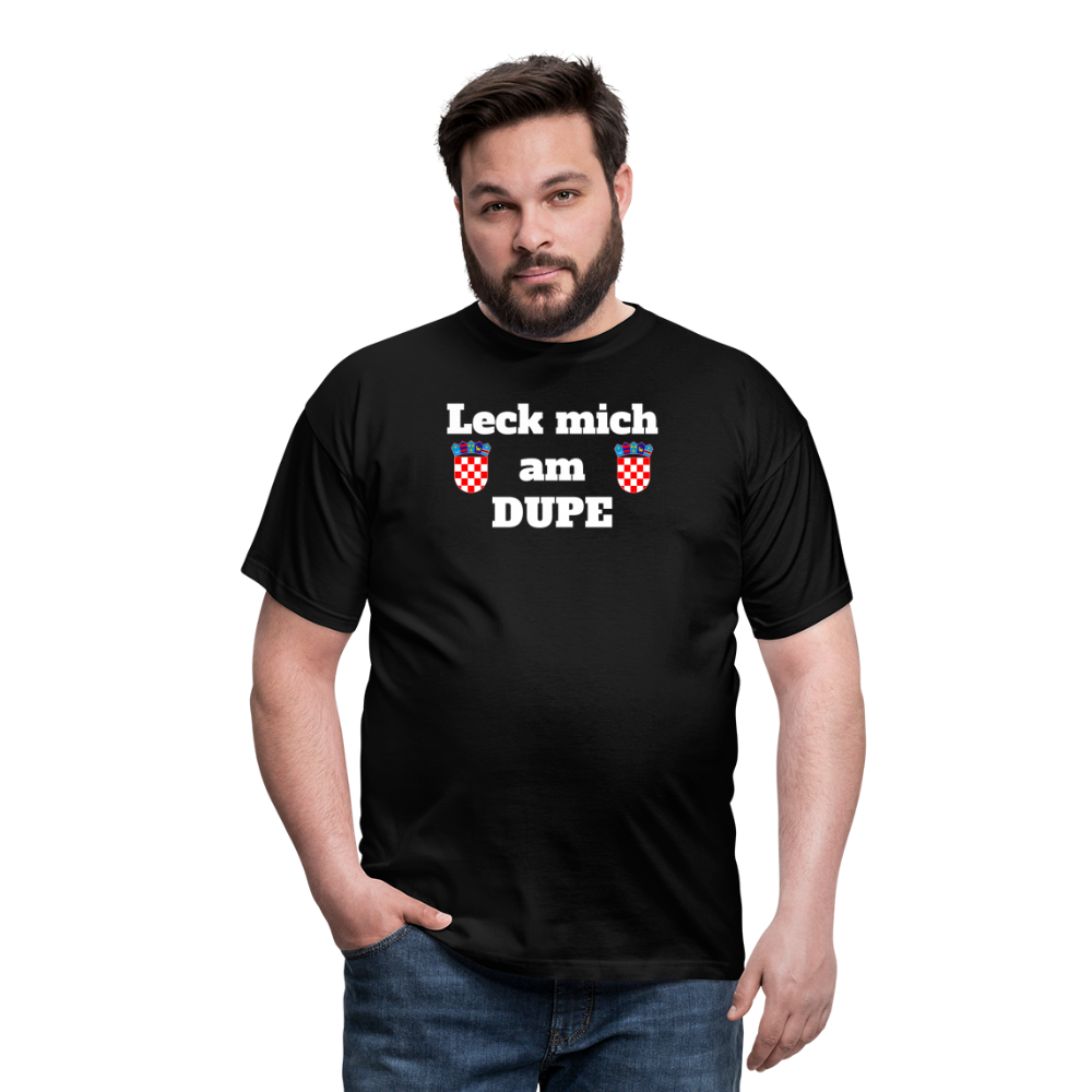 Boscho Kein Stress ® Männer T-Shirt Leck mich am DUPE Limited Edition 2024 schwarz - Schwarz