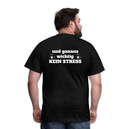 Boscho Kein Stress ® Männer T-Shirt Leck mich am DUPE Limited Edition 2024 schwarz - Schwarz