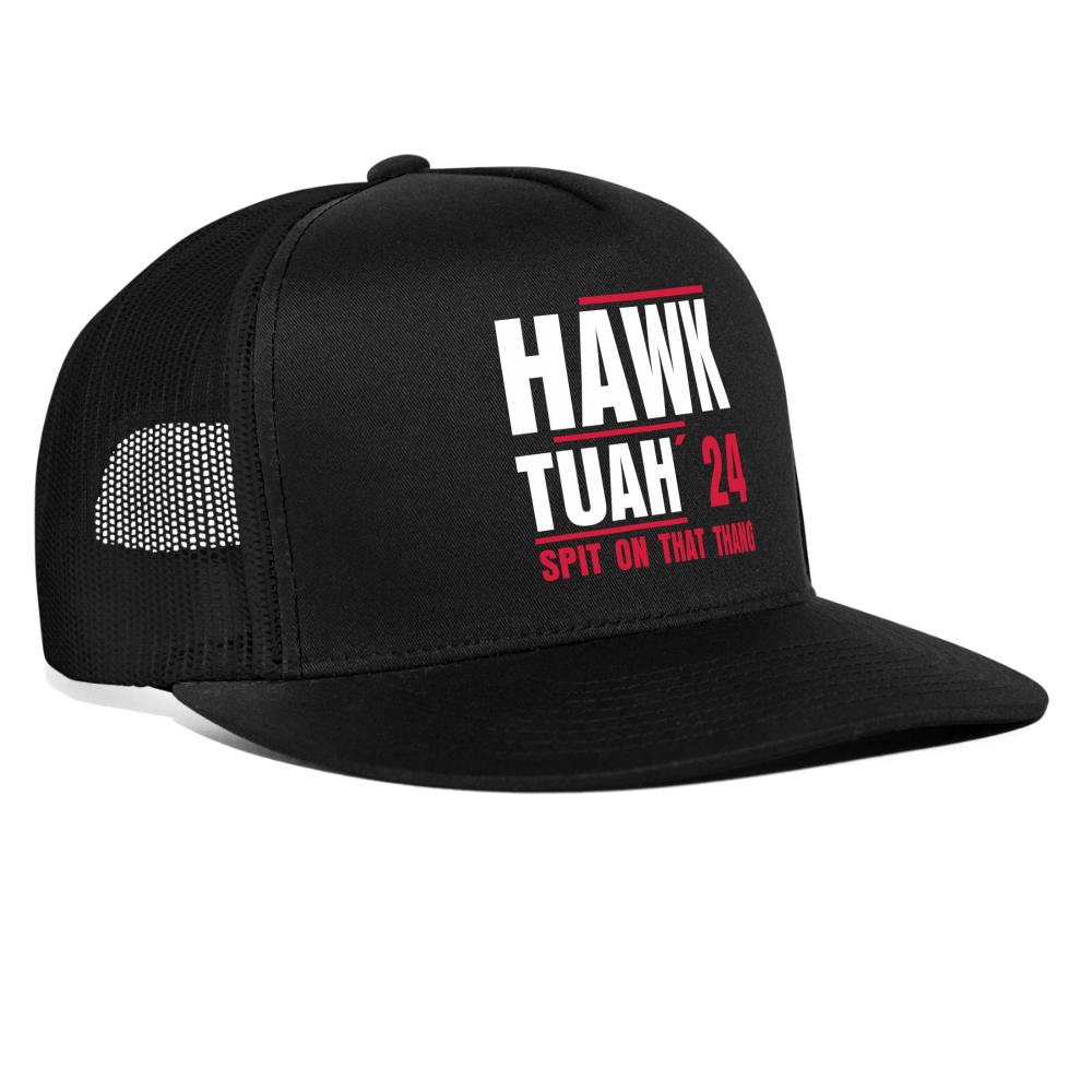 Hawk Tuah Spit On That Thang Trucker Cap Tik Tok Limited Edition - Schwarz/Schwarz