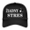 Boscho Kein Stress ® Trucker Cap schwarz Text slowakisch Žiadny stres mit Logo - Schwarz/Schwarz