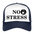 Boscho Kein Stress ® Trucker Cap Text englisch No Stress mit Logo - Weiß/Navy