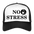 Boscho Kein Stress ® Trucker Cap Text englisch No Stress mit Logo - Weiß/Schwarz