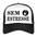 Boscho Kein Stress ® Trucker Cap Text Portugiesisch Sem estresse mit Logo - Weiß/Schwarz