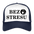 Boscho Kein Stress ® Trucker Cap Text Polnisch Bez stresu mit Logo - Weiß/Navy