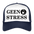 Boscho Kein Stress ® Trucker Cap Text Niederländisch Geen Stress mit Logo - Weiß/Navy